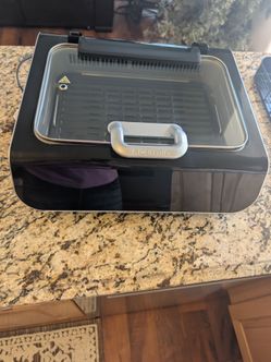 Indoor Smokeless Grill, Griddle & Air Fryer
