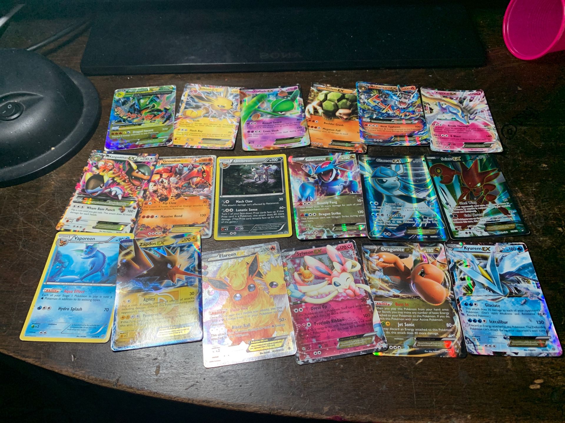 Some Ex Pokémon cards