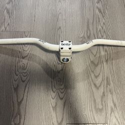 Deity MTB Riser Handlebar White FGFS 25.4mm Clamp 495mm Rare Lightly