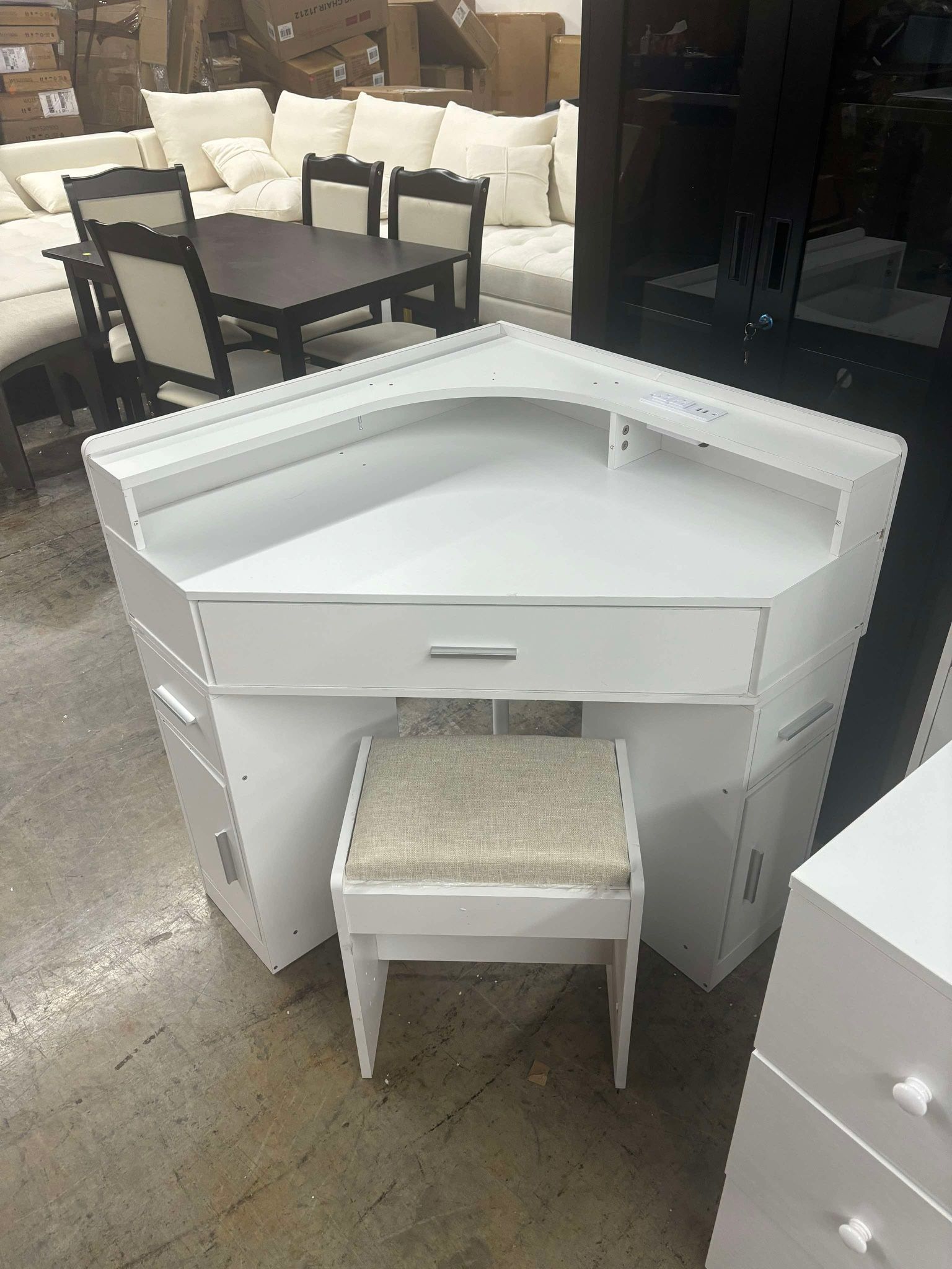 Vanity no mirror (missing shelf and damage)