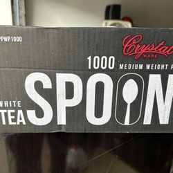 White Medium Spoons (1000) Each Box (12 Boxes)