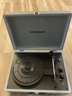 Crosley Portable Suitcase Record Player – Light Blue – Brand New