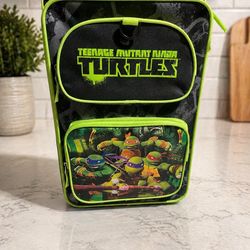 Teenage Mutant Ninja Turtles Kids Rolling Backpack / Luggage – Black & Neon Green