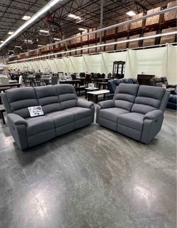 New Reclining Sofa & Loveseat | USB Love Seat | $977