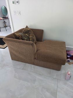 Yellow large sofa chair