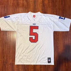 Kerry Collins #5 VINTAGE NFL New York Giants Jersey Reebok Sz Lg Mens Read Info!