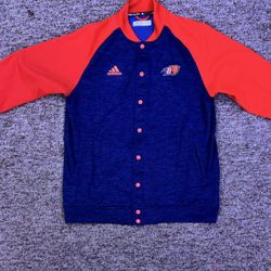 Bucknell University football team issued button up sweater