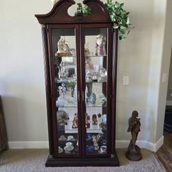 Cherry Wood/glass CURIO