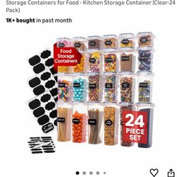 24 plastic containers $25