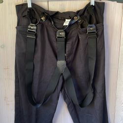 Men's frontier, classic trousers with suspenders