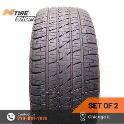 Pair of 2 Used 8/32  285/45R22  110H  Bridgestone  Dueler H/L Alenza