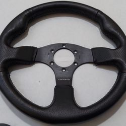Steering Wheel NRG INNOVATIONS RST-012R-RS (320mm Sport Leather Steering