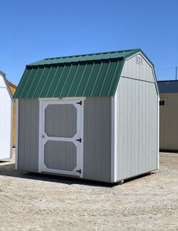 8x10 with 2 lofts. Lots of room!