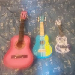 3 Misc Small Guitars