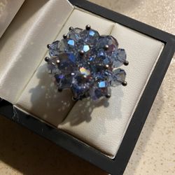 Woman’s Large Beaded Adjustable Size Ring 