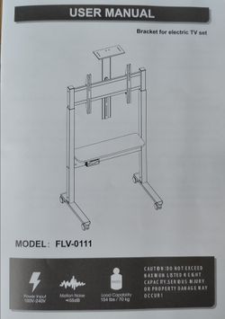 Bracket for electric TV set