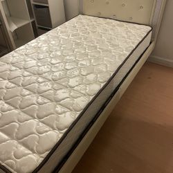Twin Mattress with frame