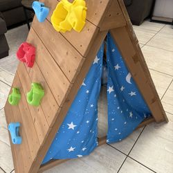 Kidkraft A-Frame Wooden Hideaway & Climber