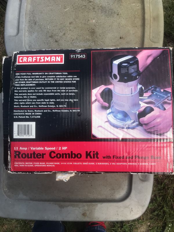 Craftsman Router Combo Kit With Fixed And Plunge Base For Sale In Ocoee Fl Offerup