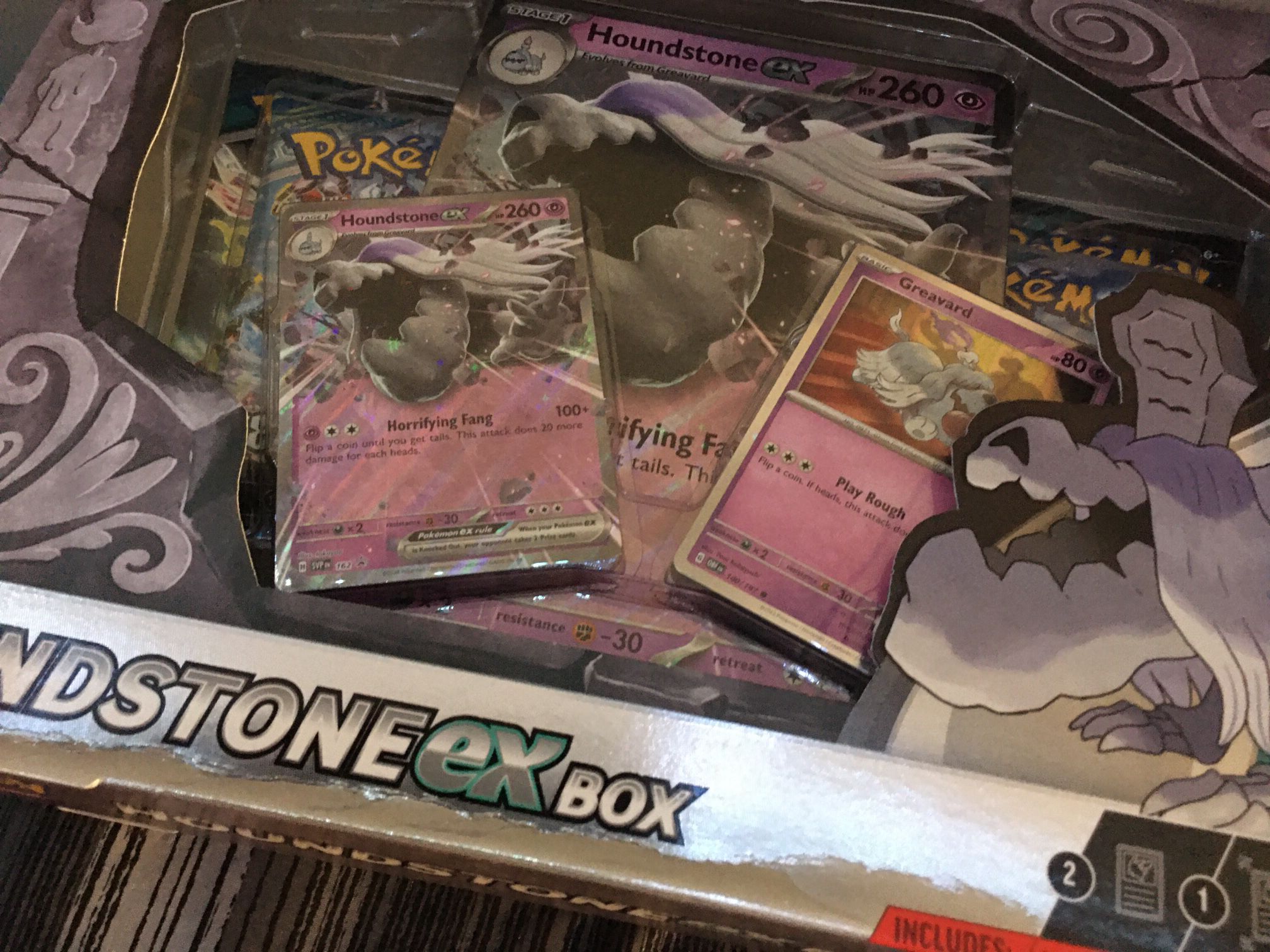 Pokémon Houndstone Ex Boxs Sealed