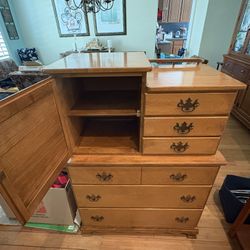 The Unique Vintage Hardwood Dresser