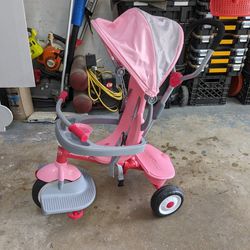 Pink 4-in-1 Radio Flyer Tricycle