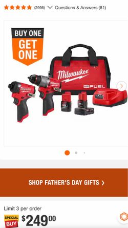 Milwaukee M12 combo kit impact driver