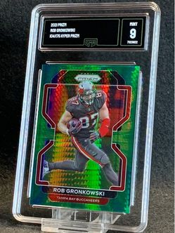 2021 Prizm 💥 Rob Gronkowski 💥 Hyper Prizm 104/175 GMA 9 Mint 💎 - Patriots / Tampa Bay Buccaneers