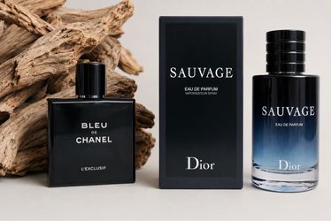 Bleu de Chanel L’Exclusif + Dior Sauvage EDP Bundle – 3.4 oz / 100ml Each, New Sealed