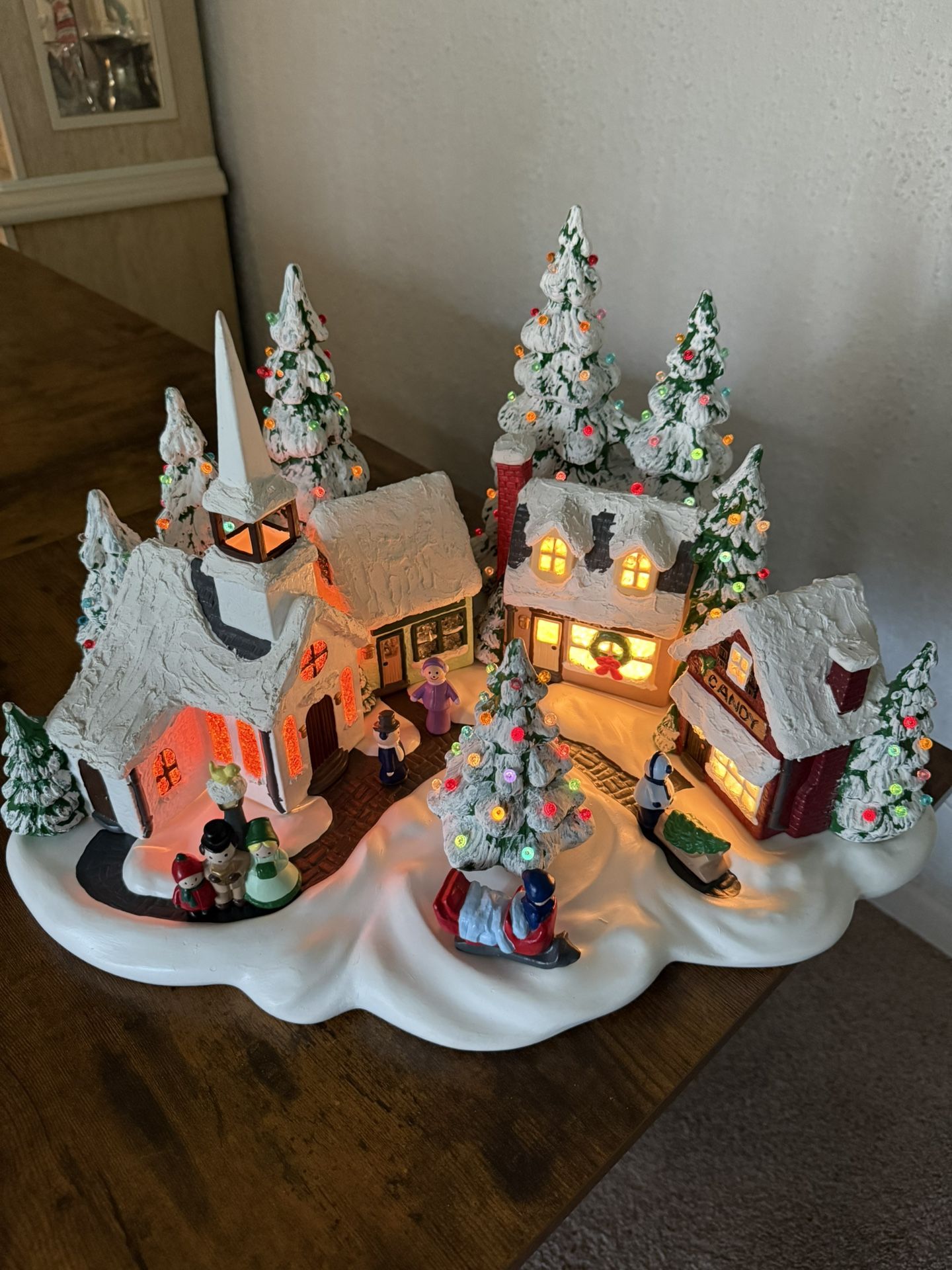 Hand Painted Christmas Village