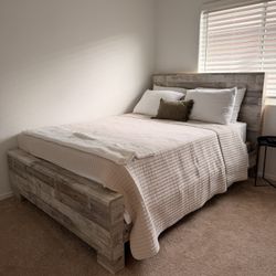 Bed Frame with Mattress And Boxspring