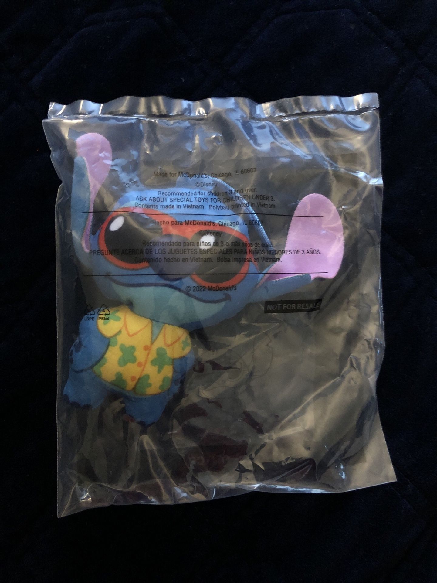 McDonald’s Happy Meal Toy Cool Stitch Disney Christmas Ornament