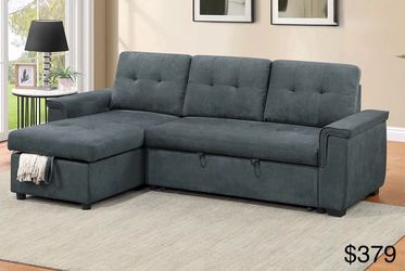 Sectional sleeper with storage
