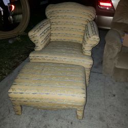 Chair and Ottoman 