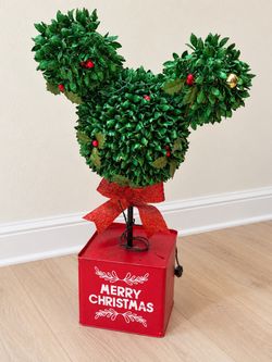 Mickey Mouse Christmas Topiary – Festive Holiday Decoration