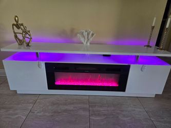 White TV table