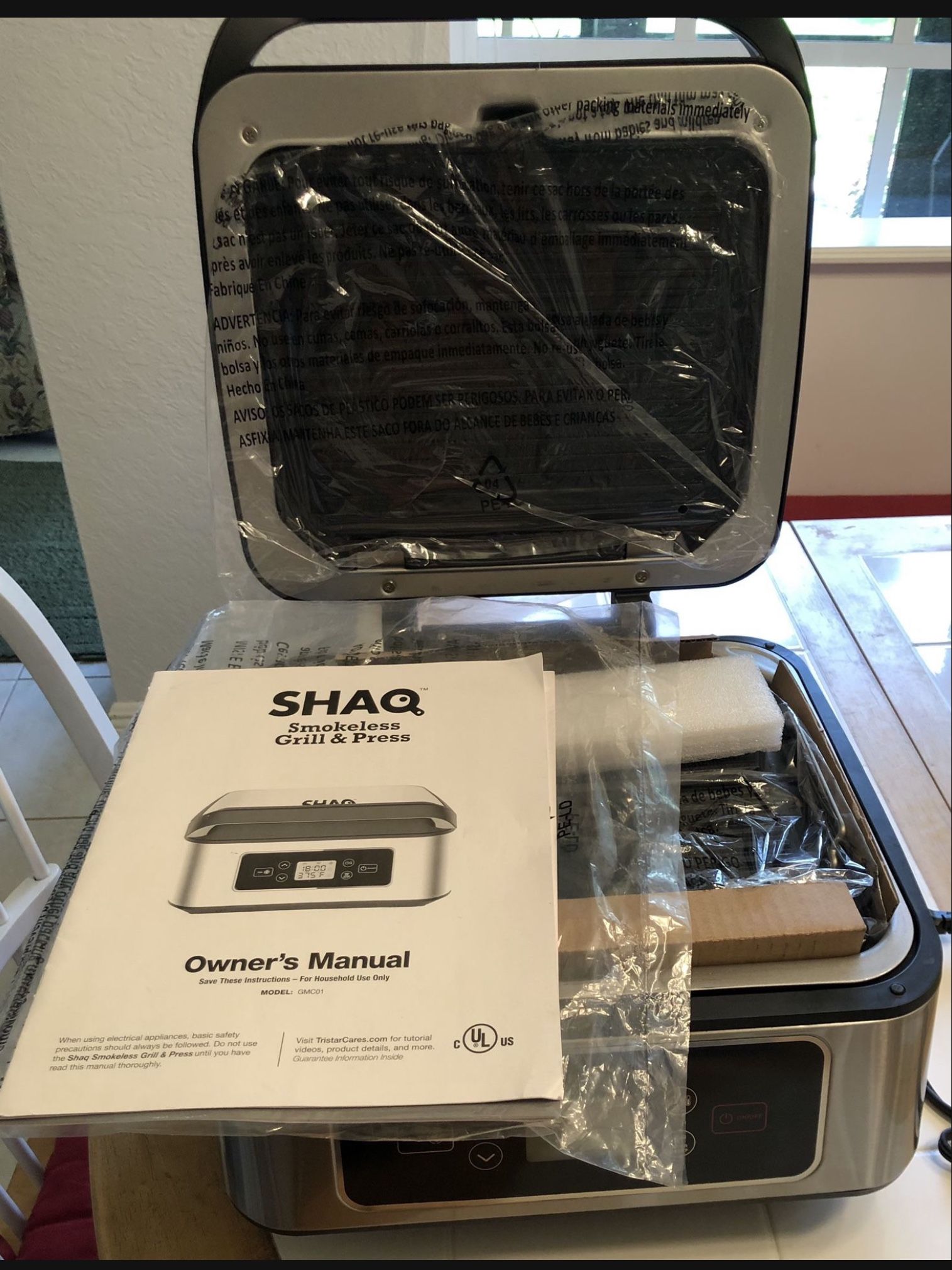 Power XL Shaq Smokeless Grill and Press