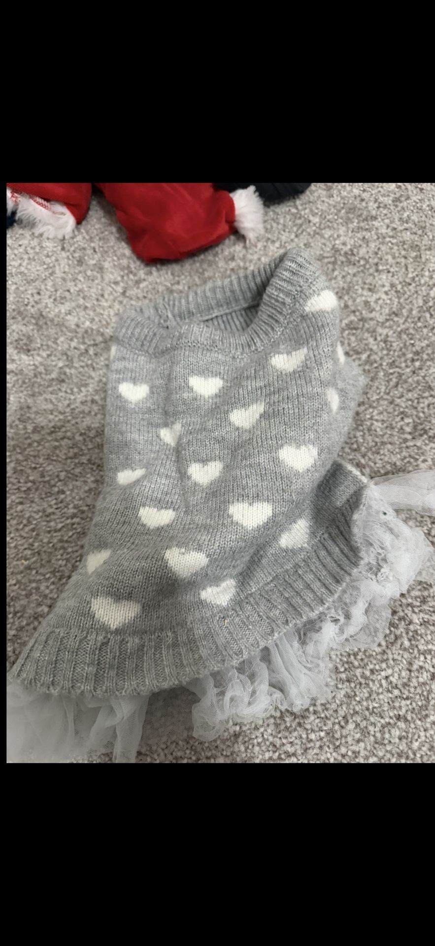Small Dog Heart Sweater