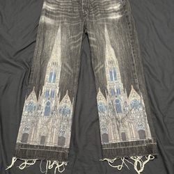 Cathedral black baggy jeans