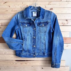 SO Denim stretchable button down Denim Jean Jacket kids size XL ( 14/16 )