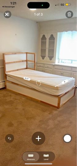 Twin Bed Frame with Mattress
