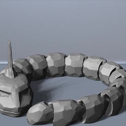 Articulated Onix 3D Printed Pokemon Collectible 