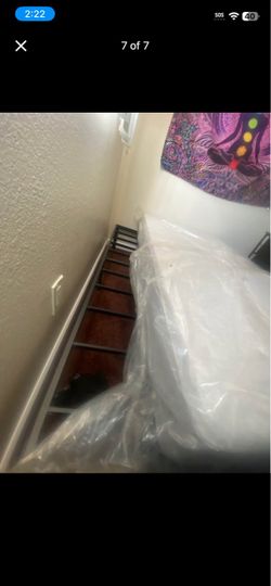 bed frame and mattress