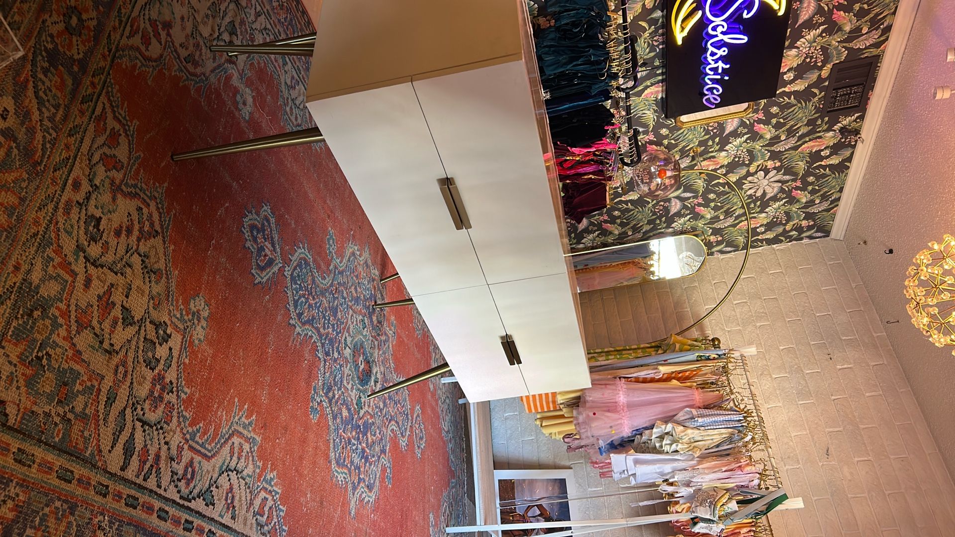 West Elm White Brass Dressers