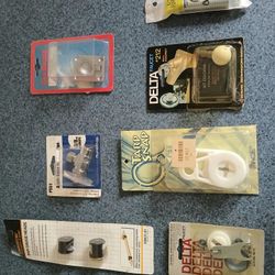 Bar Gauge Heads, Angle Valve for Wall Pipe,  Faucet Repair Kit, Flush Pull Rings, Tarp Snap, Faucet Ball Assembly & Utility Exit Spring 