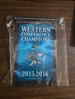 The San Jose Sharks 2015-16 Western Conference Champions mini banner