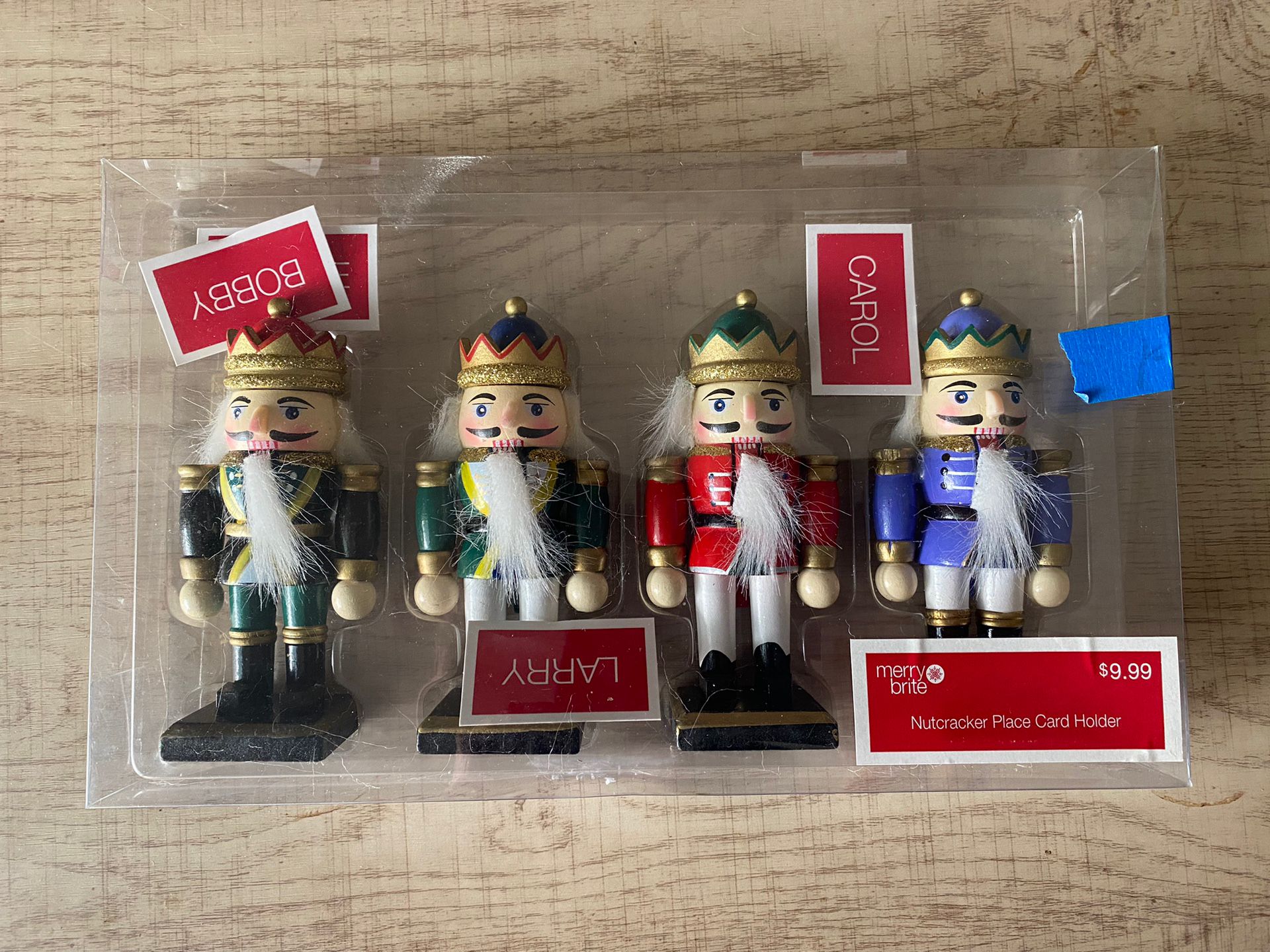 Box of nutcracker place card holders