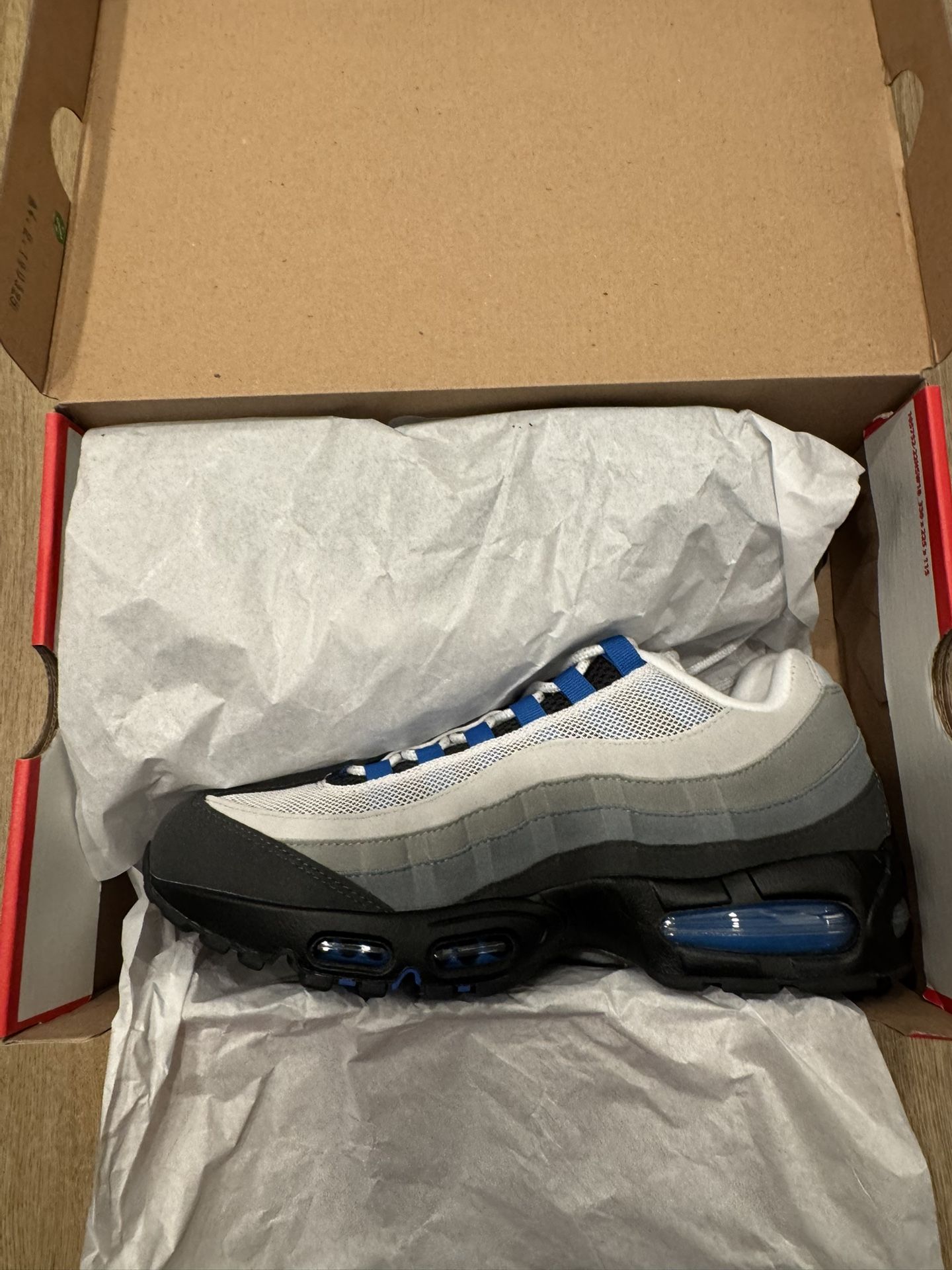Nike Air Max 95 OG Big Bubble Blue Spark Sz10 DS
