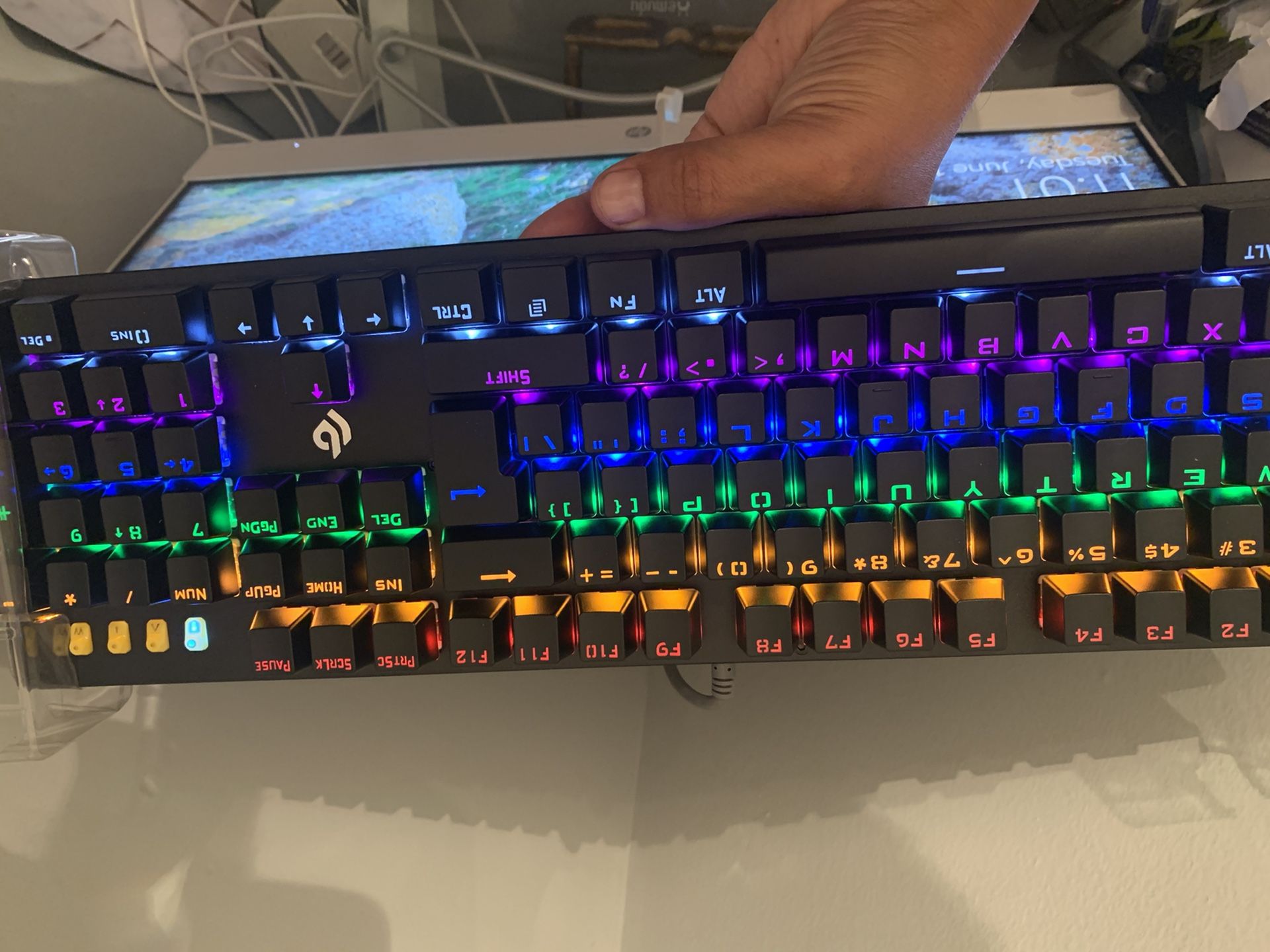 New! Professional mechanical light up gaming keyboard