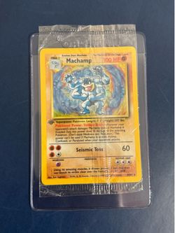 Sealed machamp Pokemon card